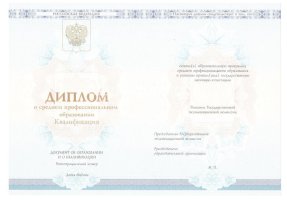 Диплом колледжа 2014 - 2019 в Кемерово